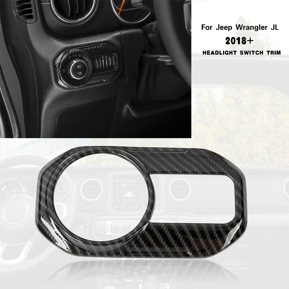 Headlight Lamp Switch Control Cover Trim for Jeep Wrangler JL (2018-2019) Lighting