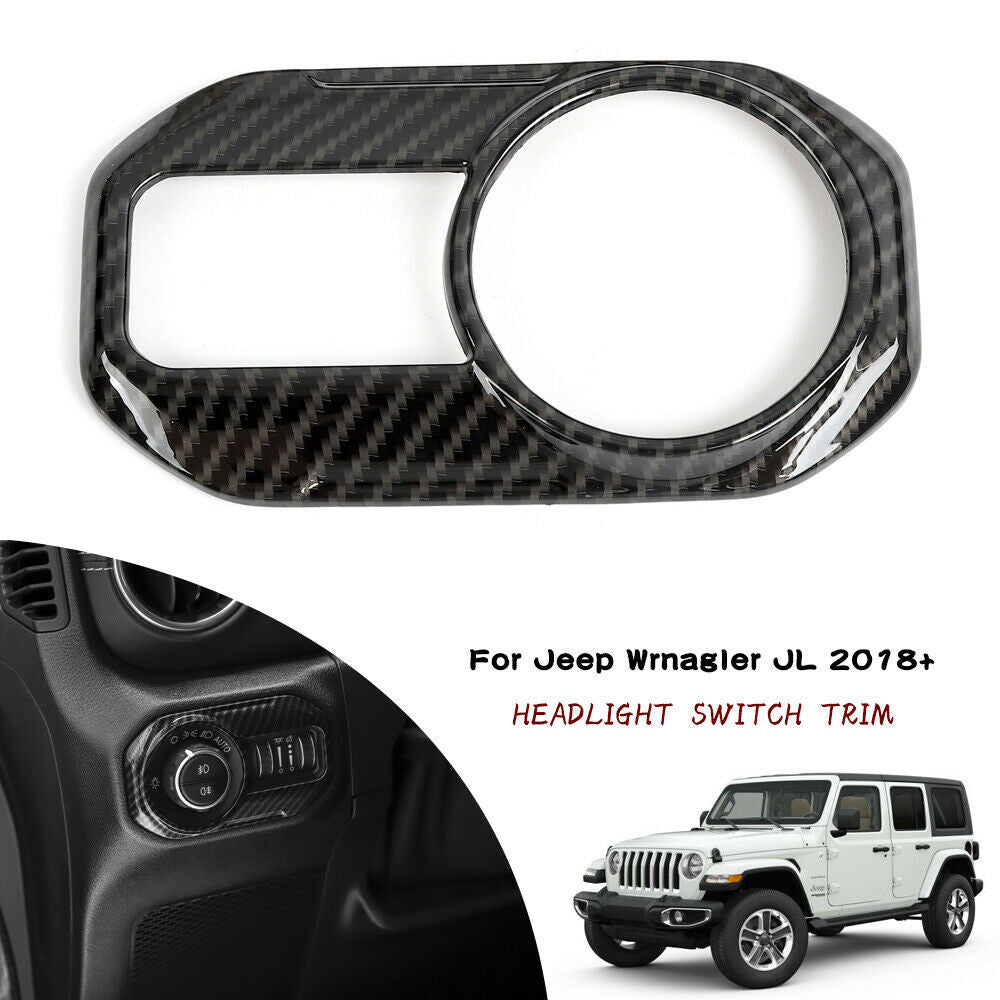 Headlight Lamp Switch Control Cover Trim for Jeep Wrangler JL (2018-2019) Lighting