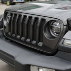 Honeycomb Grille Inserts for Jeep Wrangler JL 2018 - 2023 Black - GENSSI Grille