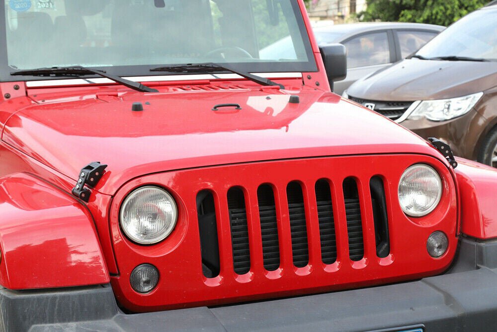 Hood Latch For Jeep Wrangler JK JL Unlimited (2007 - 2017) Black - GENSSI Exterior Part