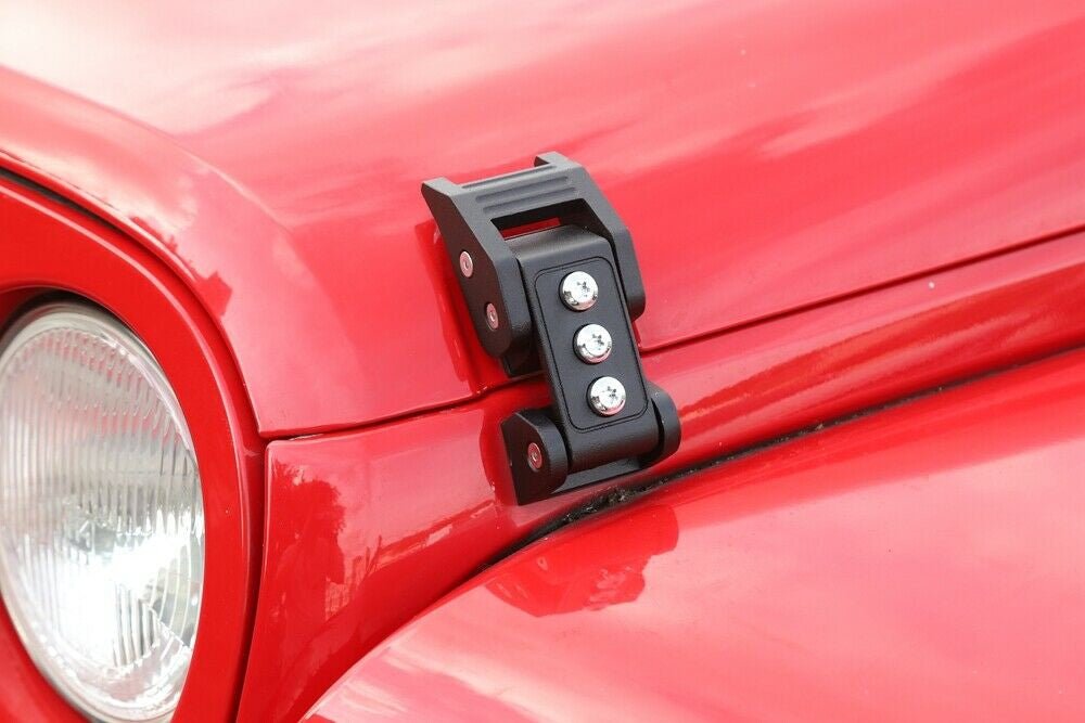 Hood Latch For Jeep Wrangler JK JL Unlimited (2007 - 2017) Black - GENSSI Exterior Part