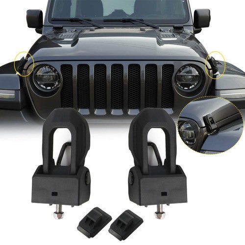 Hood Lock Bracket Latches for Jeep Wrangler JK JKU Sahara 2007 - 2017 - GENSSI Exterior Part