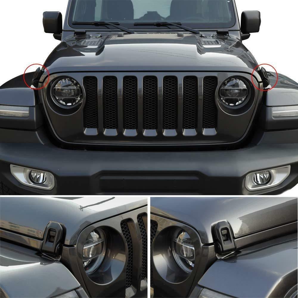 Hood Lock Bracket Latches for Jeep Wrangler JK JKU Sahara 2007 - 2017 - GENSSI Exterior Part