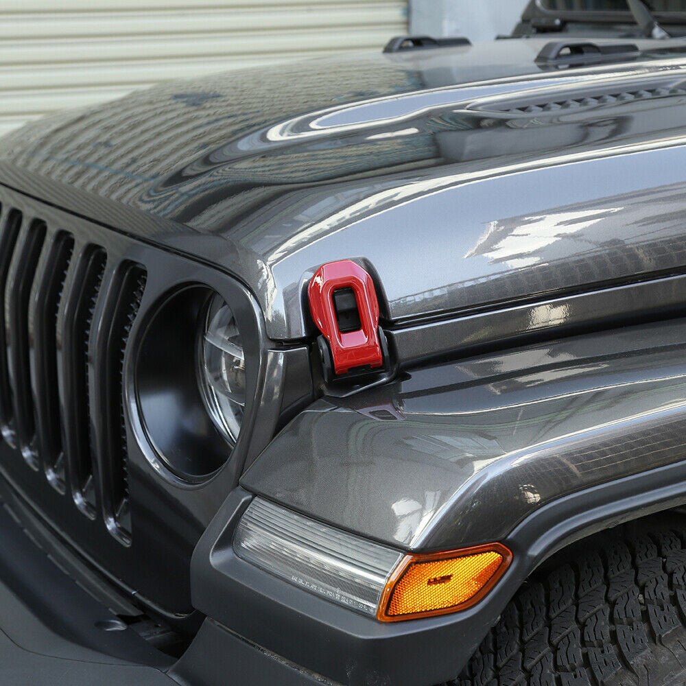 Engine Hood Lock Latch Buckle Cover Trim for Jeep Wrangler JL (2018 - 2023) - GENSSI Exterior Part