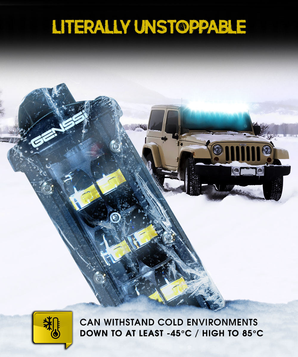 LED Light Bar Curved 288W 50 Inches Bracket Wiring Harness Kit for GMC Sierra Chevy Silverado Trucks 1999-2006 Lighting