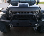 APOLLO Black Projector LED Headlights for Wrangler 1996 - 2018 - GENSSI Lighting