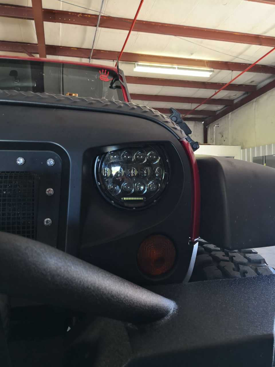 XPE Honeycomb Array Black LED Headlights for Wrangler 1996-2018 Lighting