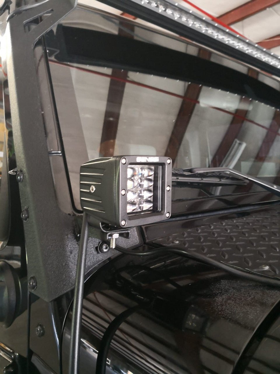 Light Bar Bracket 50 Inch Straight with Pod Mounts for Jeep Wrangler JK JKU 2007 - 2018 - GENSSI Exterior Part