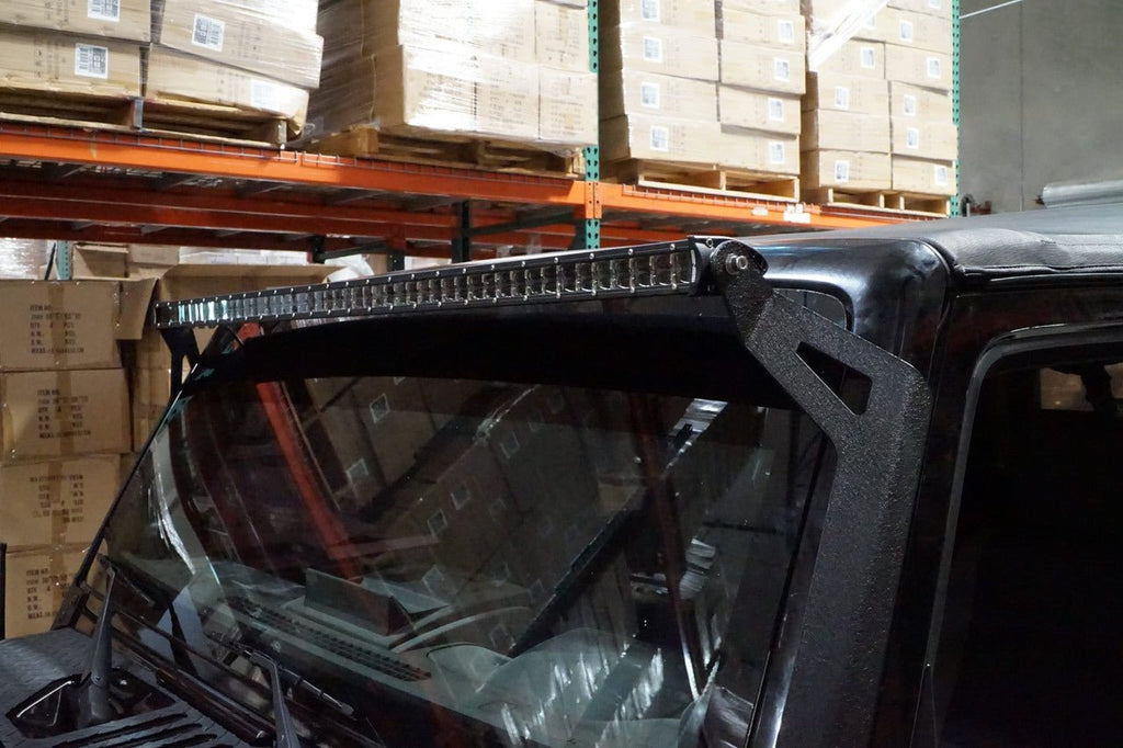Light Bar Bracket 50 Inch Straight with Pod Mounts for Jeep Wrangler JK JKU 2007 - 2018 - GENSSI Exterior Part