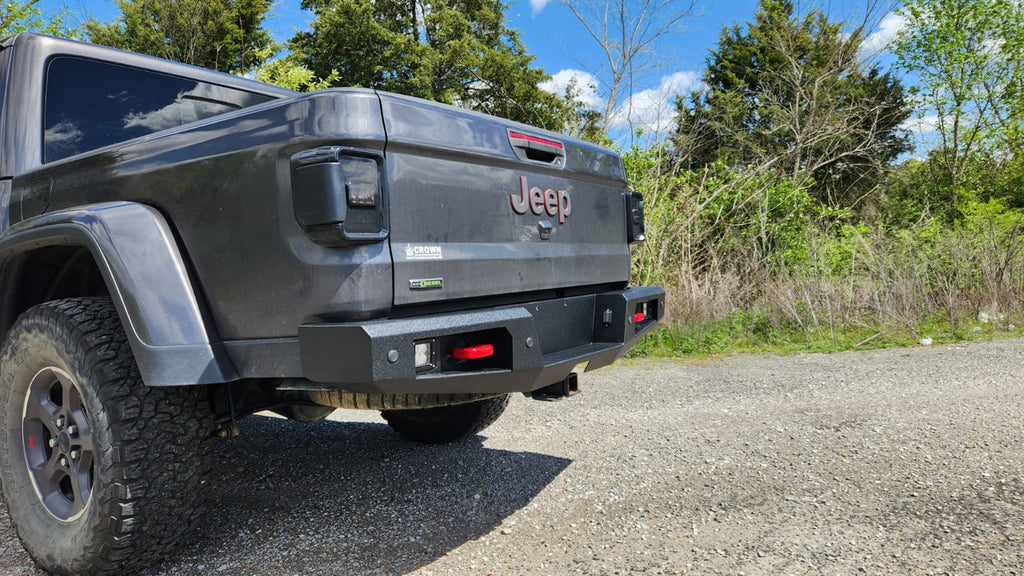 Rear Bumper with Receiver and LED Lights for Jeep Gladiator JT 2018+ Bumper