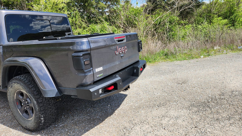 Rear Bumper with Receiver and LED Lights for Jeep Gladiator JT 2018+ Bumper