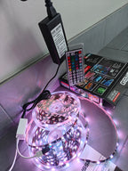 LED Strip Light Kit 32ft RGB Color Changing with Power Supply Remote