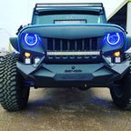 20W Bumper Bar Duely Flood POD LED Light Black - GENSSI Lighting