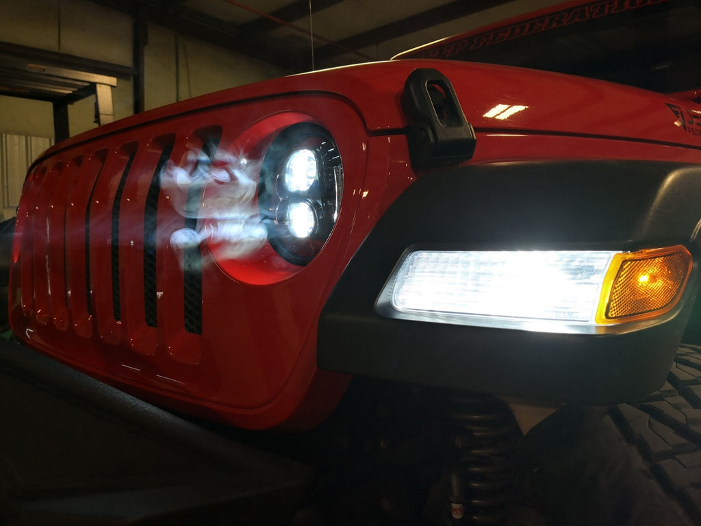 7443 LED No Hyper Flash Amber White Switchback for Jeep Lighting