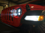 7443 LED No Hyper Flash Amber White Switchback for Jeep - GENSSI Lighting