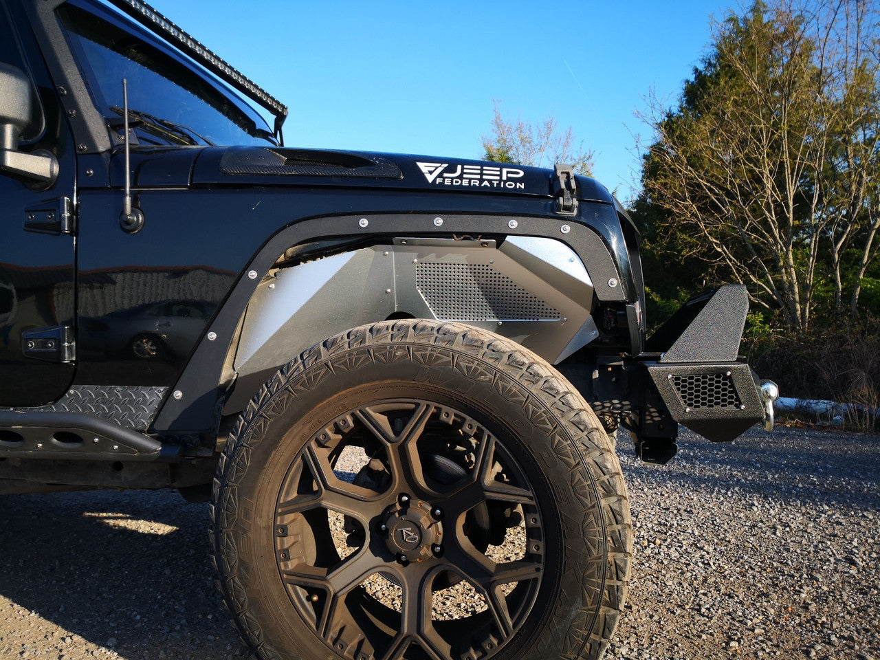 GOTHAM Aluminum Inner Fender Liner for Wrangler JK 2007-2018 Exterior Part