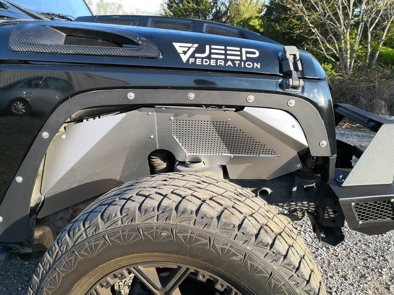 GOTHAM Aluminum Inner Fender Liner for Wrangler JK 2007-2018 Exterior Part