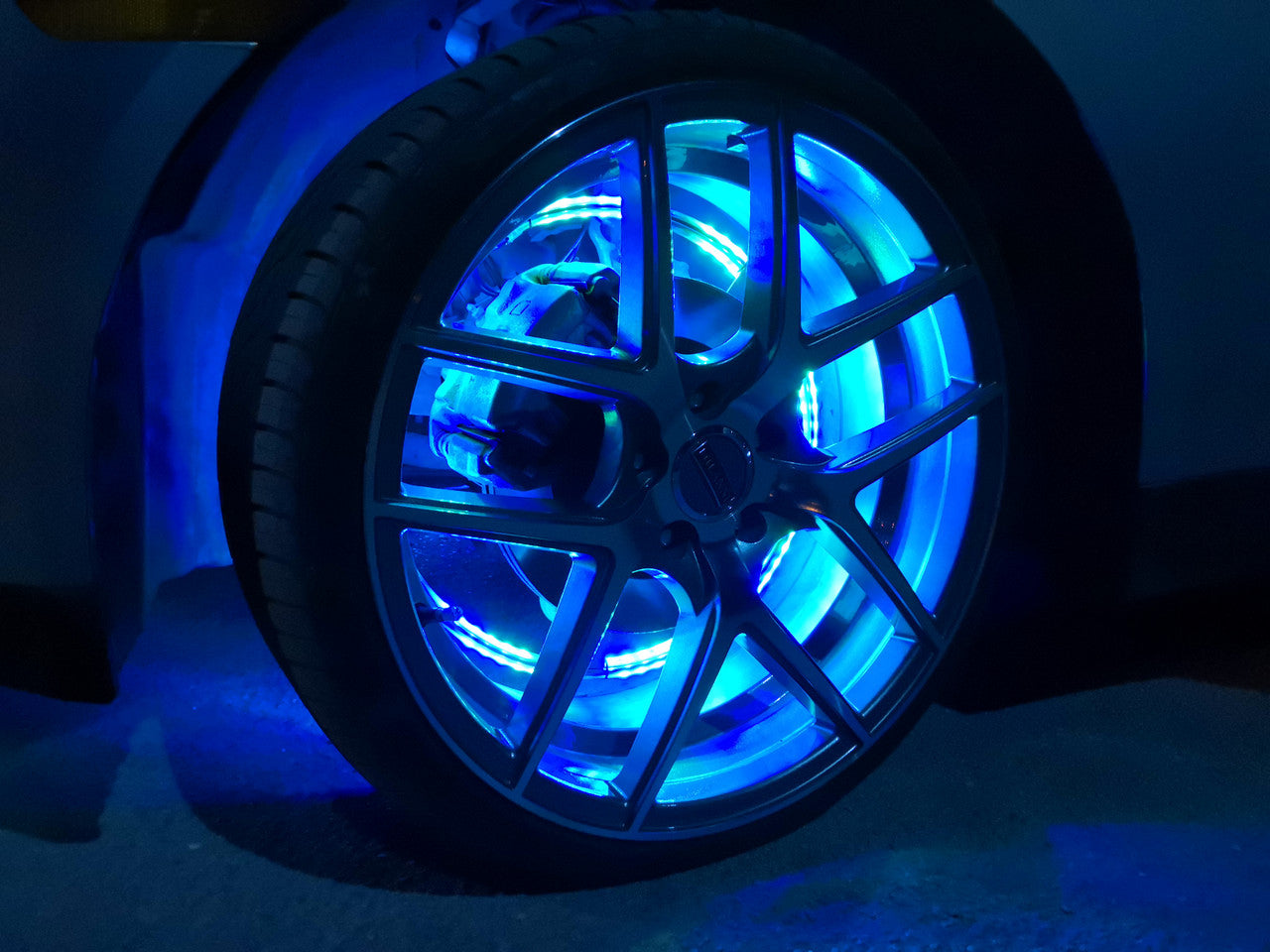 LED Wheel Lights Kit with Turn Signal and Red Brake Function Lighting