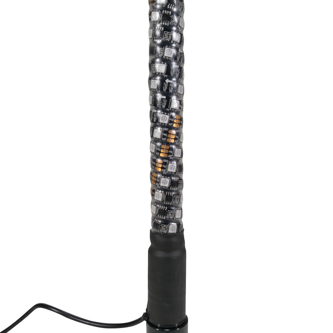 2x Color Chasing Whip Lights with 4x Rock Lights Kit Lighting