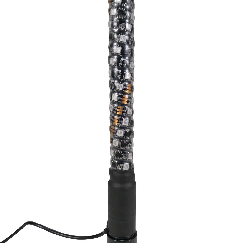 LED RGB Color Chasing Whip Lights 3 4 5 Feet Lighting