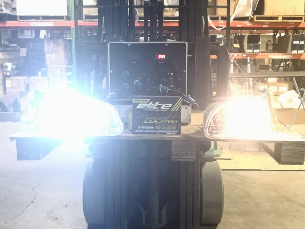 LED Conversion Kit Bulbs GX7 Pro Compatible with Peterbilt 330 325 335 340 348 384 386 387 Truck Headlight Lamp Low High Lighting