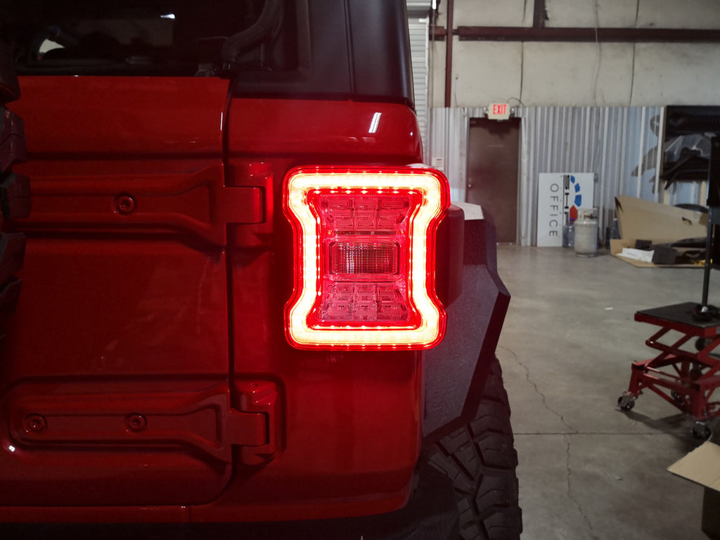 Clear LED Tail Lights for Jeep Wrangler JL 2018+ Lighting