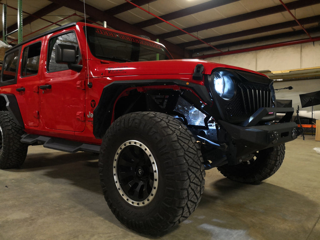 Front Aluminum Inner Fender Liners for Wrangler JL JLU JT 2018 Up Exterior Part