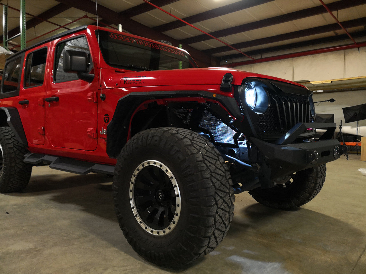 Front Aluminum Inner Fender Liners for Wrangler JL JLU JT 2018 Up Exterior Part