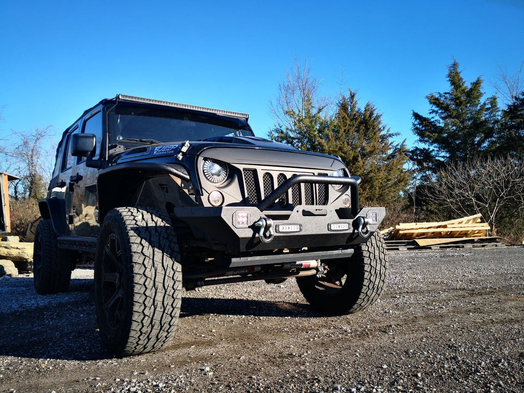 Front Rock Crawler Bumper for Wrangler JK 2007 - 2018 - GENSSI Bumper