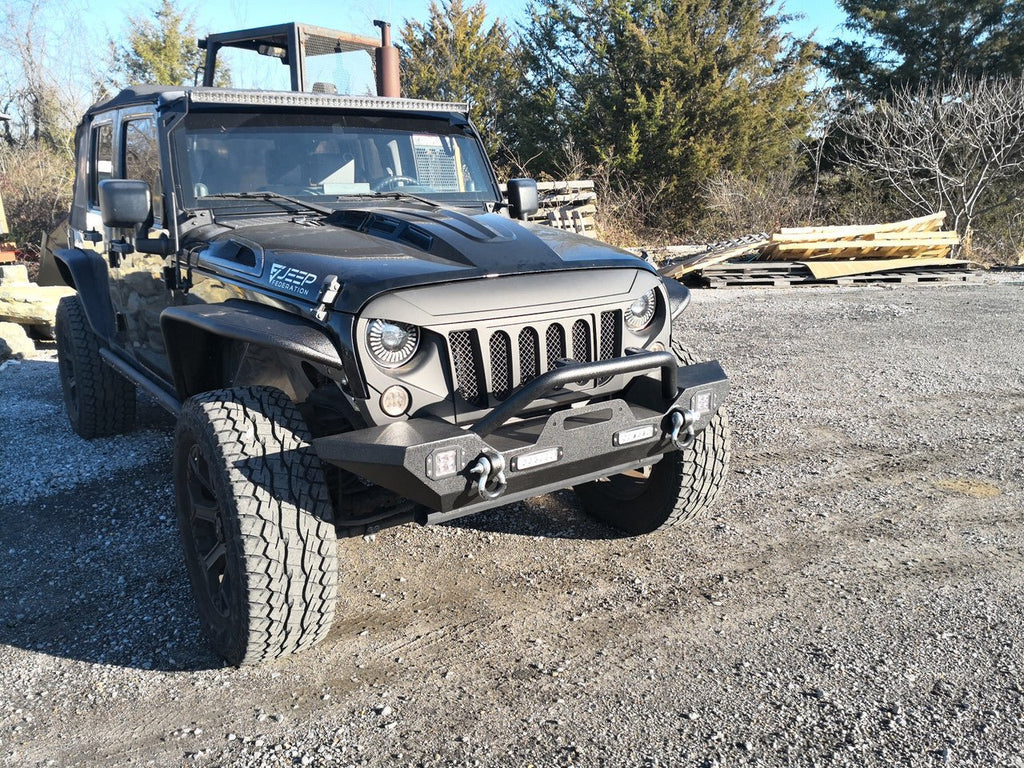 Front Rock Crawler Bumper for Wrangler JK 2007 - 2018 - GENSSI Bumper
