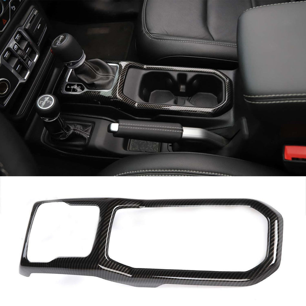 Carbon Fiber Inner Gear Shift Box Panel Frame Cover For Jeep Wrangler JL 2018 - 2023 - GENSSI Interior Part