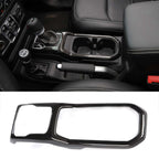 Carbon Fiber Inner Gear Shift Box Panel Frame Cover For Jeep Wrangler JL 2018 - 2023 - GENSSI Interior Part