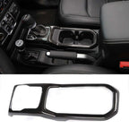 Carbon Fiber Inner Gear Shift Box Panel Frame Cover For Jeep Wrangler JL 2018 - 2023 - GENSSI Interior Part