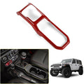 Gear Shift Panel Cover Frame Trim For Jeep Wrangler JL 2018 - 2023 Red - GENSSI Interior Part
