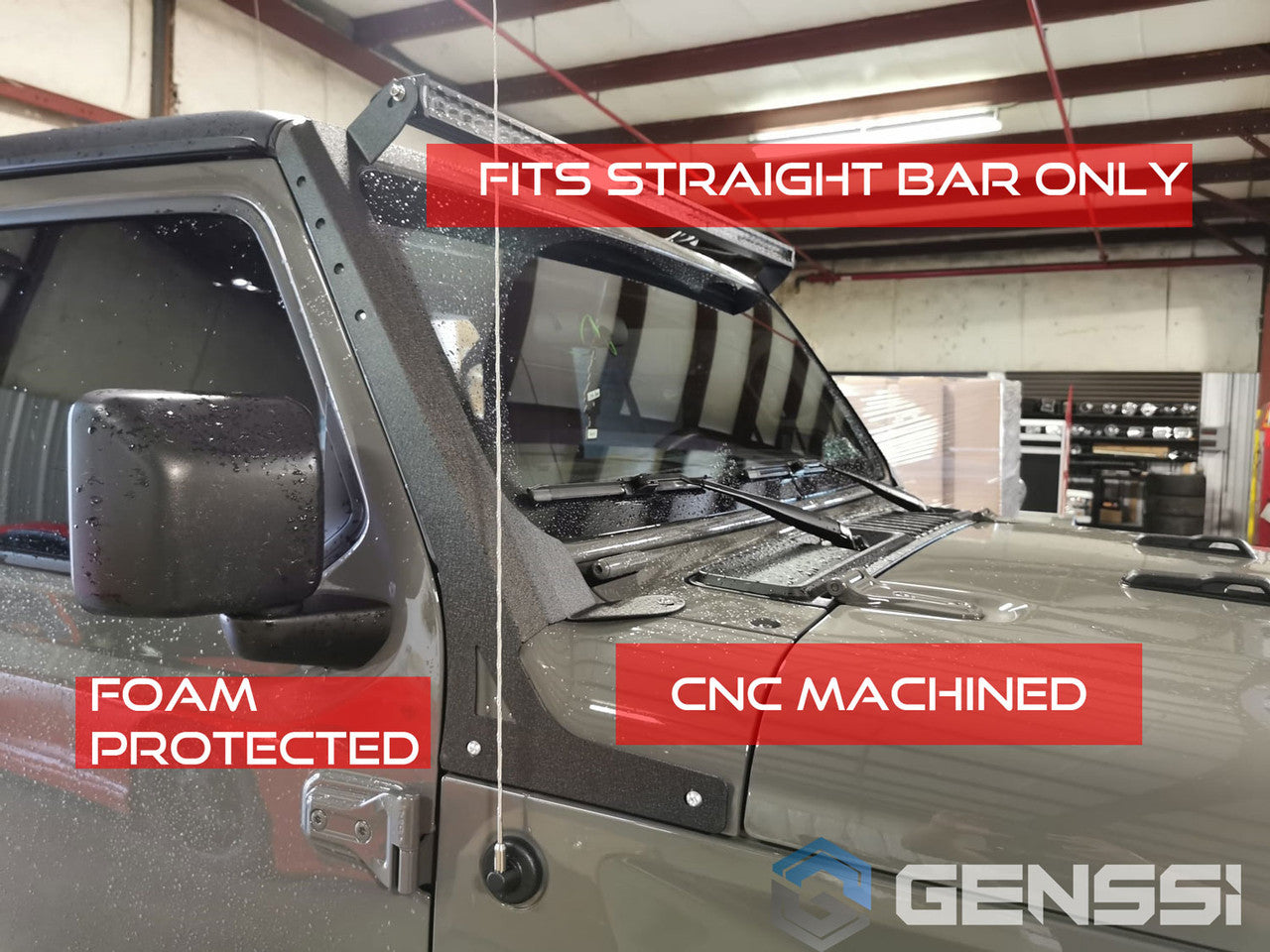 52 Inch Light Bar Bracket for Jeep Wrangler JL JLU JT Gladiator Exterior Part