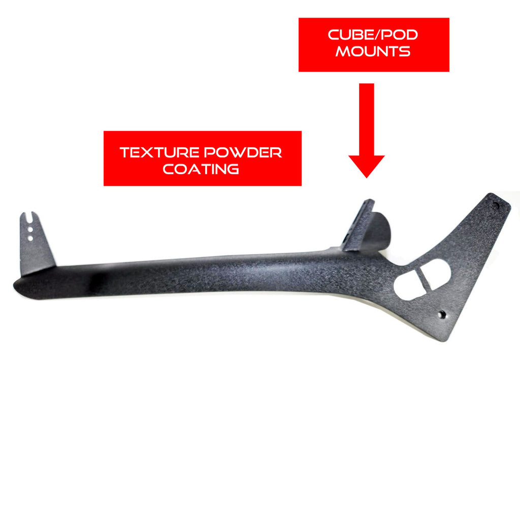 52 Inch Light Bar Bracket for Jeep Wrangler JL JLU JT Gladiator with A-Pillar Pod Mount Exterior Part