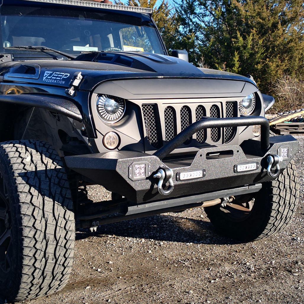 Front Rock Crawler Bumper for Wrangler JK 2007-2018 Bumper