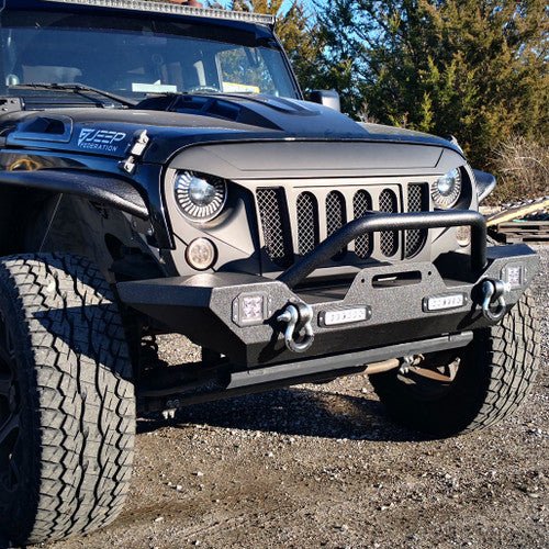 Front Rock Crawler Bumper for Wrangler JK 2007 - 2018 - GENSSI Bumper