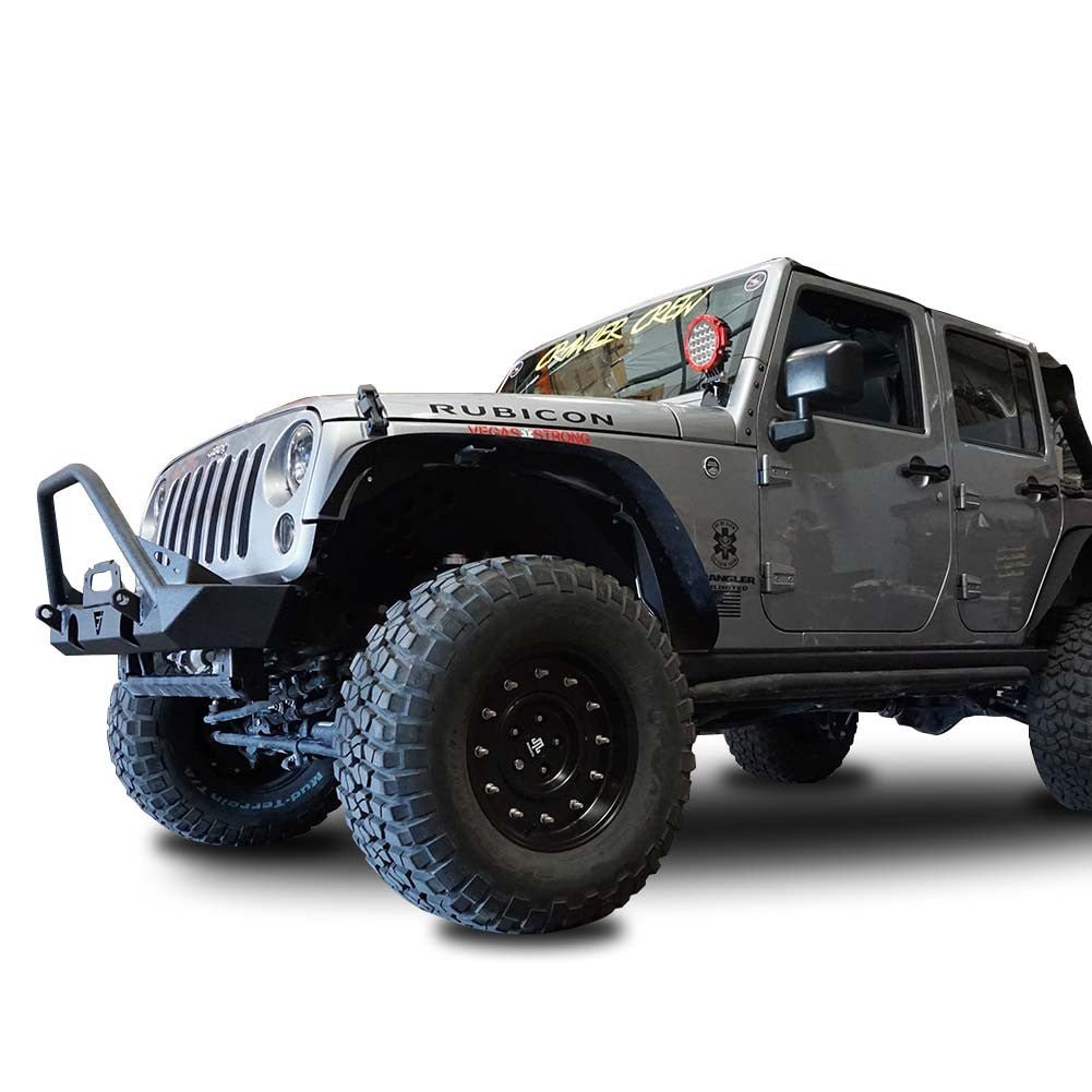 Front Transformer Seventeen Bumper w/Bull Bar for Wrangler 2007 - 2018 - GENSSI Bumper