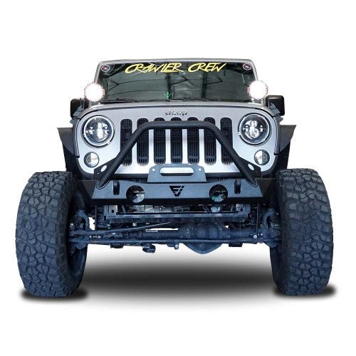 Front Transformer Seventeen Bumper w/Bull Bar for Wrangler 2007 - 2018 - GENSSI Bumper
