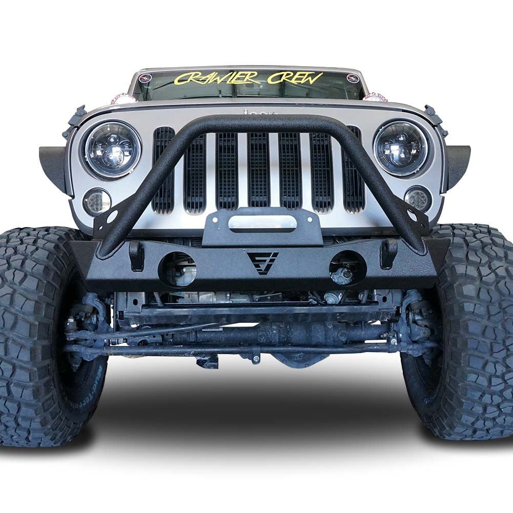 Front Transformer Seventeen Bumper w/Bull Bar for Wrangler 2007 - 2018 - GENSSI Bumper