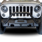 Front Transformer Seventeen Bumper w/Bull Bar for Wrangler 2007 - 2018 - GENSSI Bumper