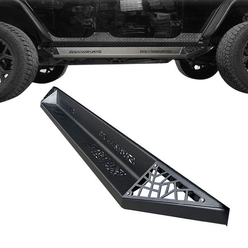 AGGRESSOR Side Steps Rail Steps Rock Sliders 2007-2018 Jeep Wrangler 2dr Exterior Part