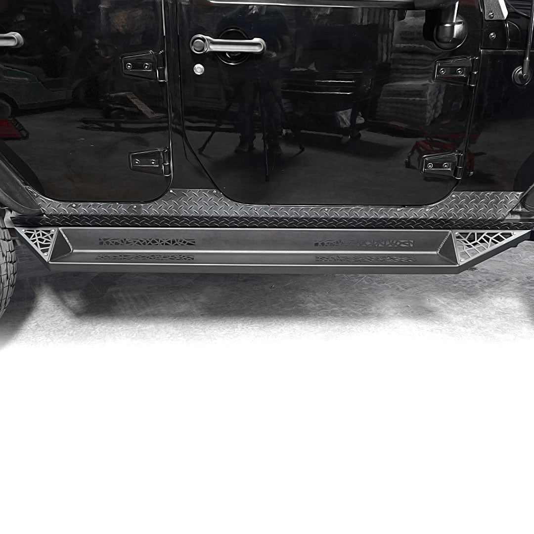 AGGRESSOR Side Steps Rail Steps Rock Sliders 2007-2018 Jeep Wrangler 4dr Exterior Part
