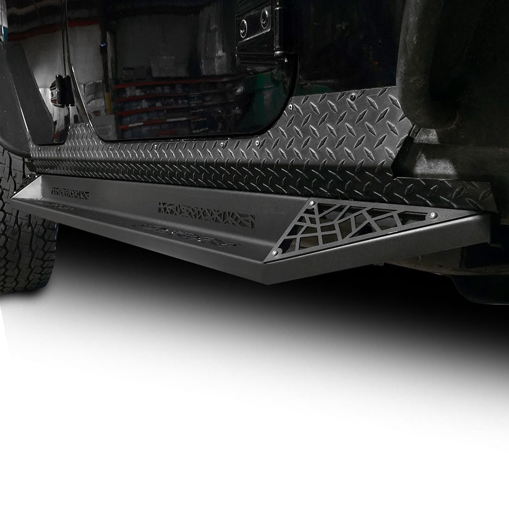 AGGRESSOR Side Steps Rail Steps Rock Sliders 2007-2018 Jeep Wrangler 4dr Exterior Part