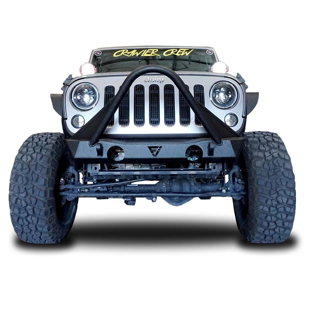 Front Transformer Nineteen Bumper w/Bull Bar for Wrangler 2007-2018 Bumper