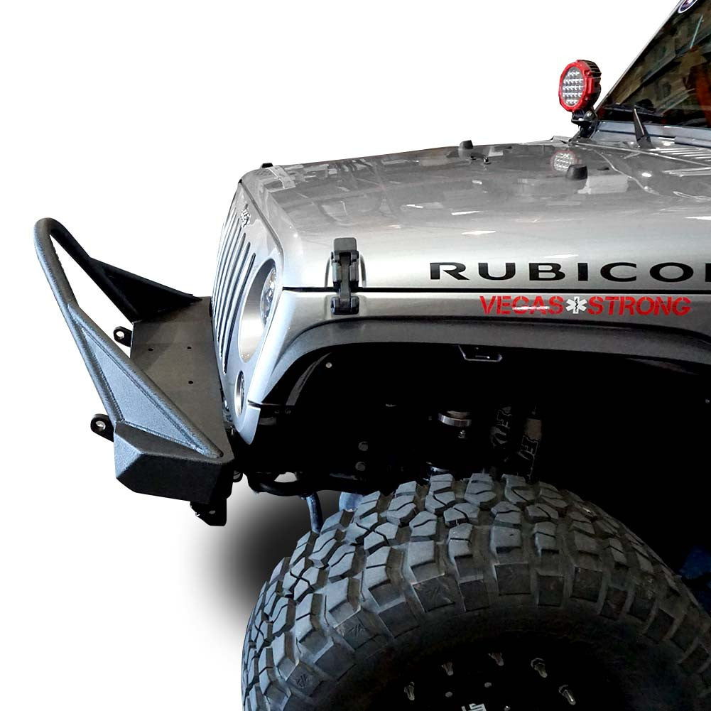 Front Transformer Nineteen Bumper w/Bull Bar for Wrangler 2007-2018 Bumper