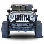 Front Transformer Nineteen Bumper w/Bull Bar for Wrangler 2007-2018 Bumper