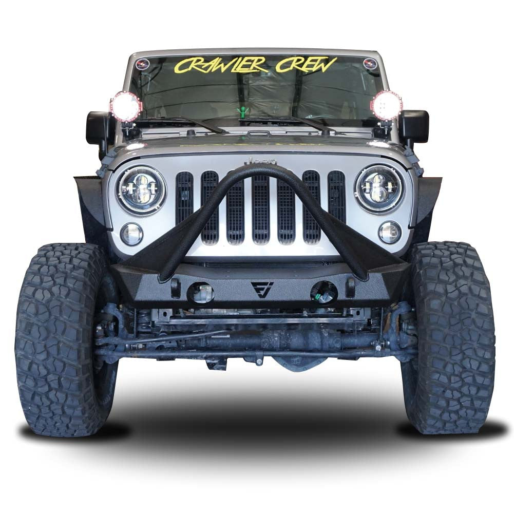 Front Transformer Nineteen Bumper w/Bull Bar for Wrangler 2007-2018 Bumper