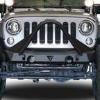 Front Transformer Nineteen Bumper w/Bull Bar for Wrangler 2007-2018 Bumper
